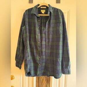 L.L. Bean Slightly Fitted Plaid Shirt